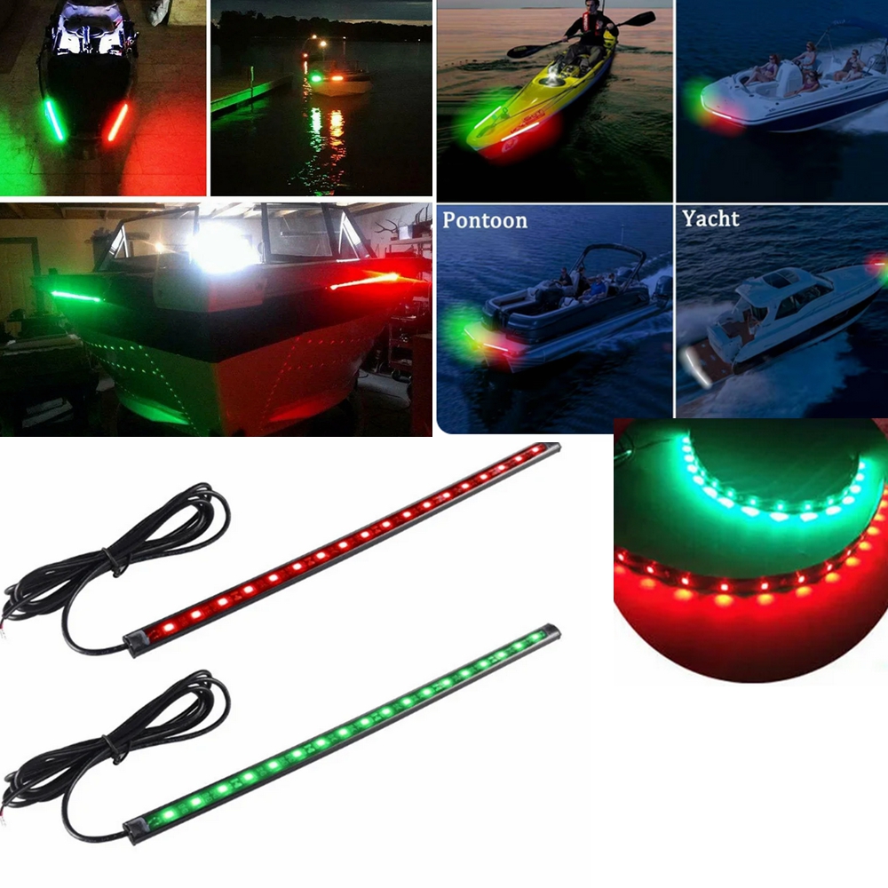 Fishing Boat Trailer - 2 Stuks 30 Cm 12V Led