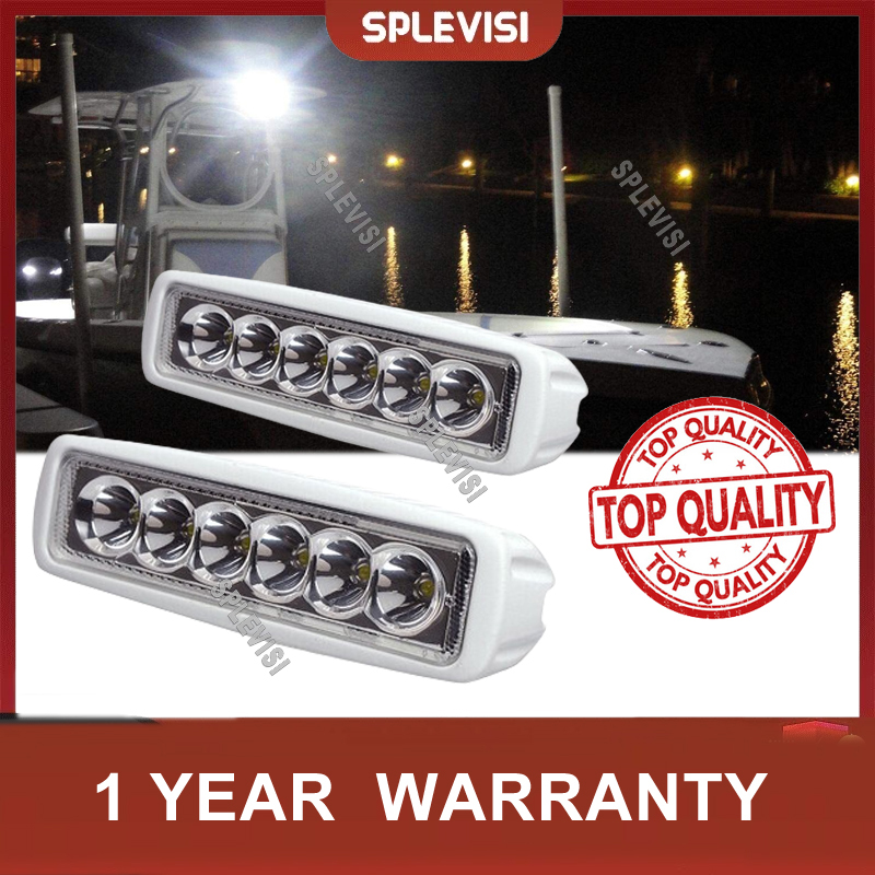 Fishing Boat Trailer - 2 Stuks 12V 6 Led Deck
