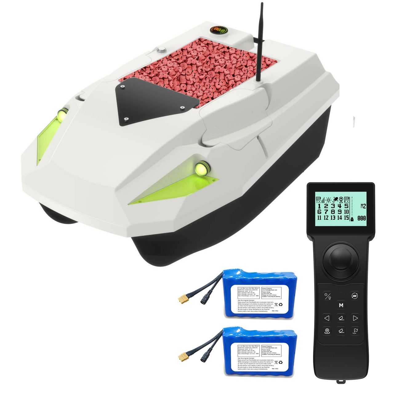 Fishing Boat Gps - 12V GPS RC Aasboot 100 Positioneringspunten