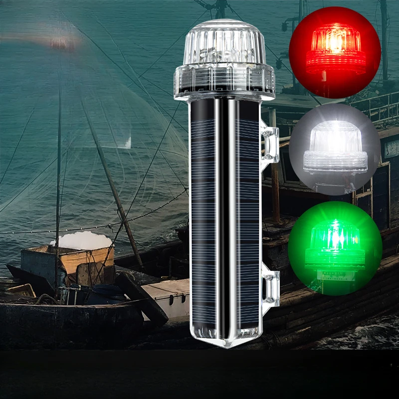Fishing Boat Navigation Light - Nieuwe Solar Ocean Signaallicht Navigatie Signaallicht