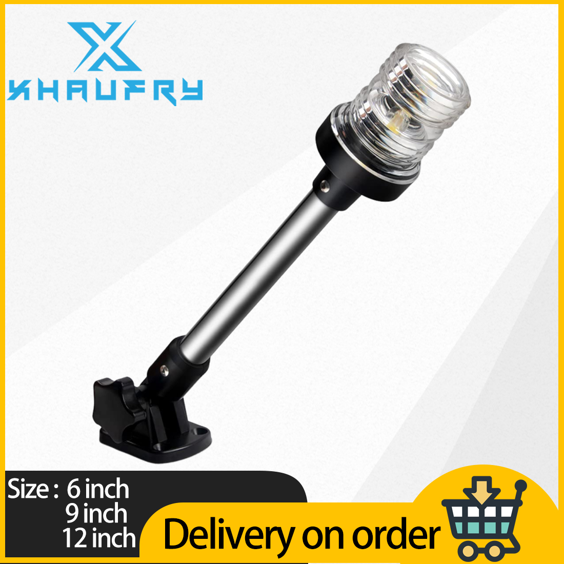 Fishing Boat Anchor - 360 graden witte LED opklapbare achterlichten