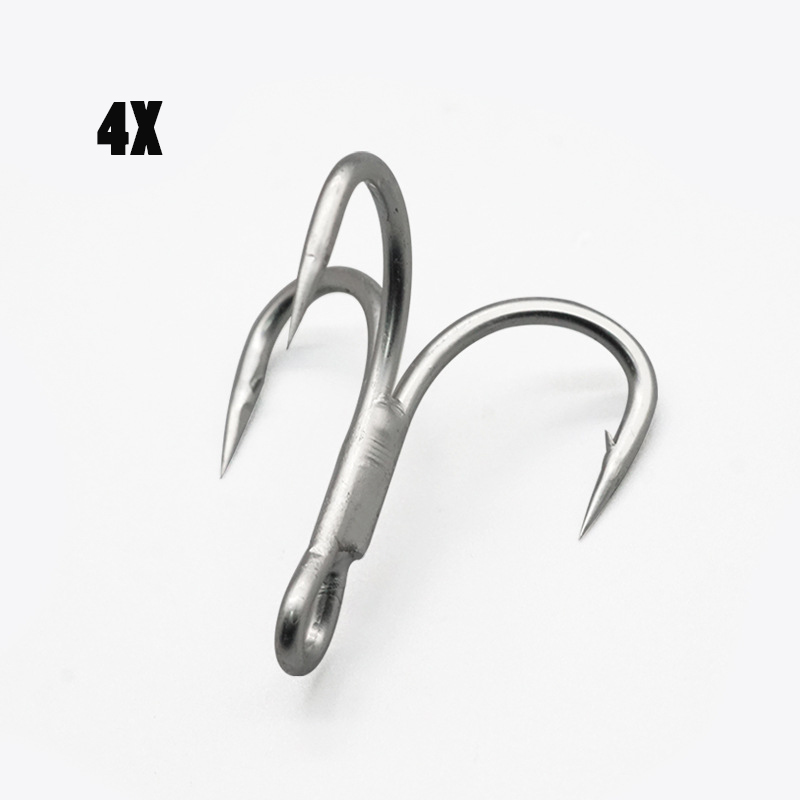 Fishing Boat Anchor - 100 Stuks Vishaken 4x Sterke Treble