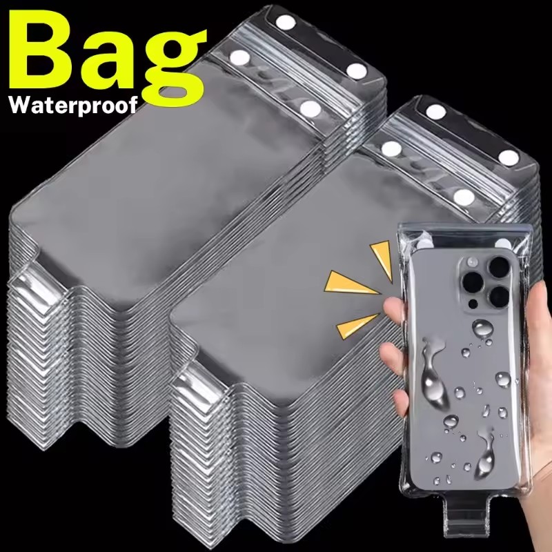 Fishing Boat Cover - 1-10PCS Transparante Waterdichte Telefoonhoezen Zwemtassen Onderwater