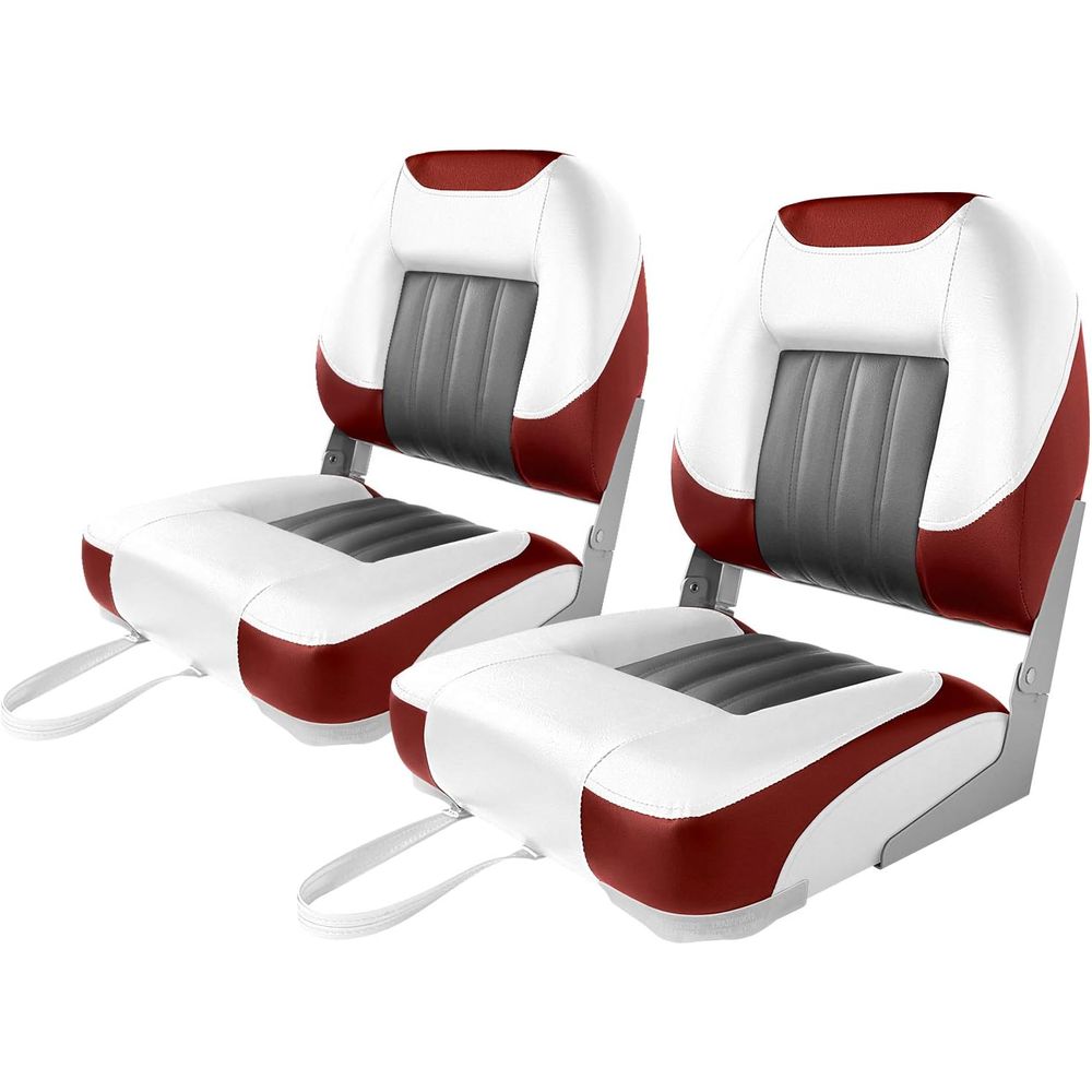 Fishing Boat Seat - Luxe bootstoel met lage/hoge rugleuning, opklapbare