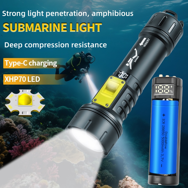 Nieuwe XHP70 Duikzaklamp IPX8  - Fishing Boat Cover recensie en prijs