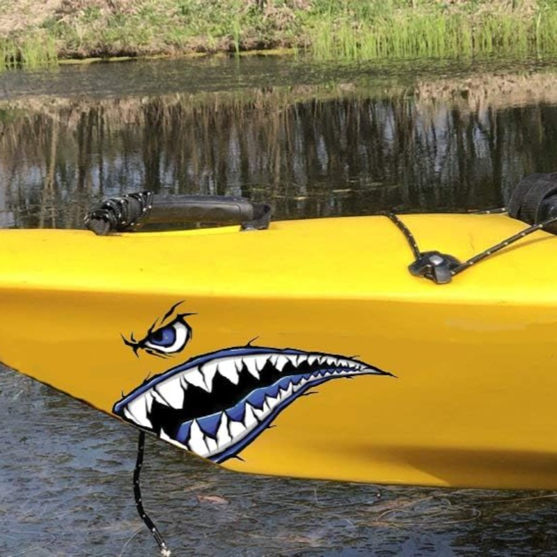 2PCS Haaientanden Mond Boot St - Fishing Boat Trailer recensie en prijs
