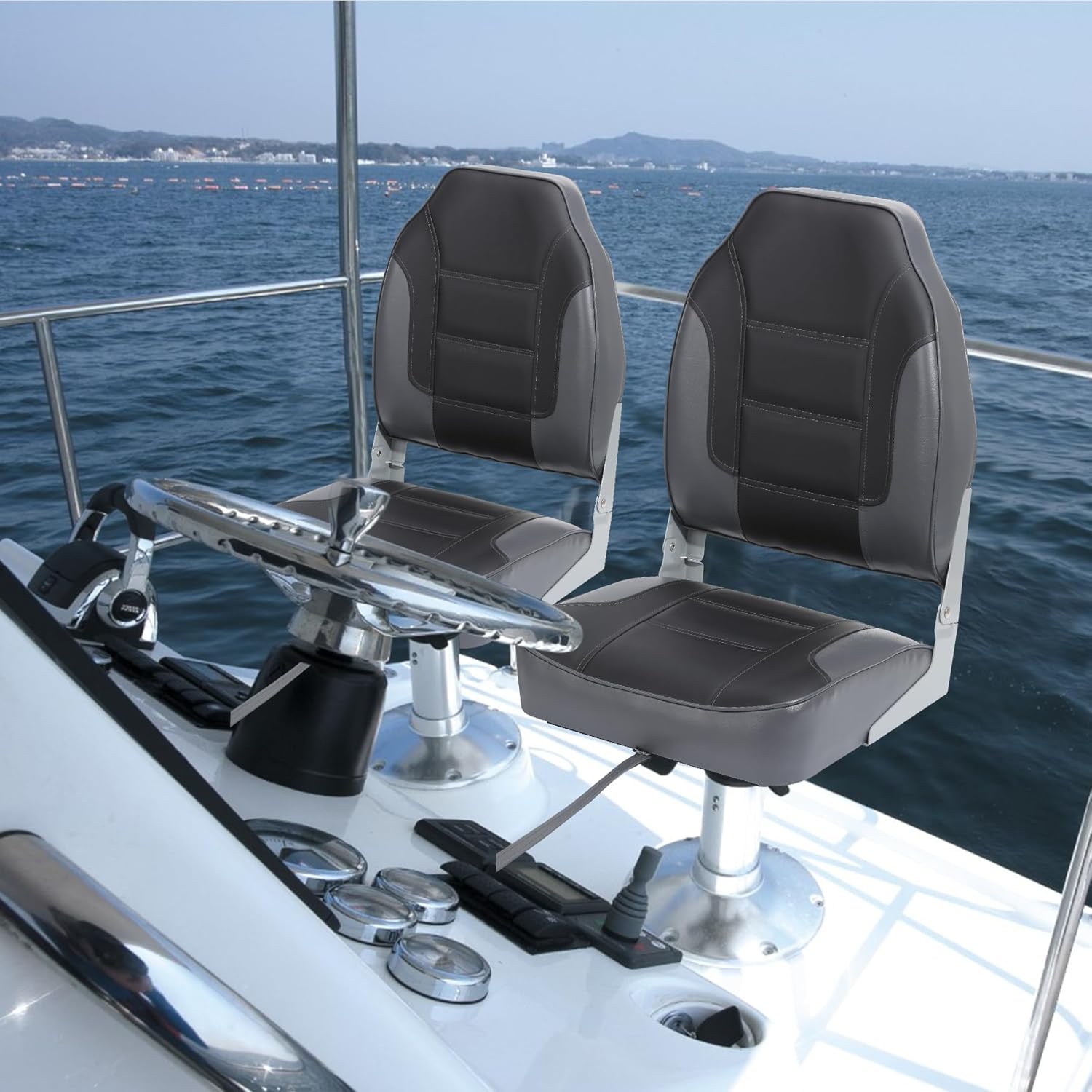 2-pack opvouwbare bootstoelen, - Fishing Boat Seat recensie en prijs